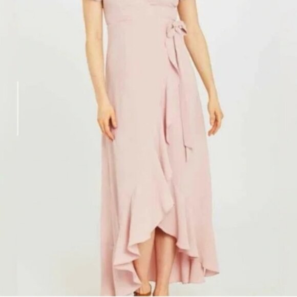 Altar’d State Springvale Mauve Ruffle Maxi Dress Size S🆕⌚📦🏃💨🚚 - Picture 5 of 11